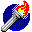 flaming torch